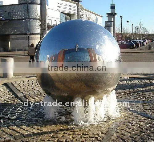 mirror finishing 600mm water feature sphere/ball fountain ball