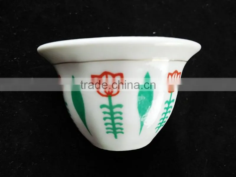 Traditional Ceramic Cawa Cup For Arabic Market