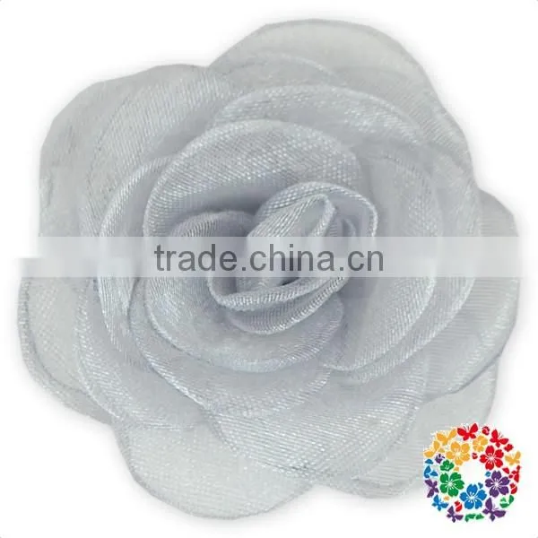 Wholesale China Cheap Price Lavender Chiffon Rose Flowers Artificial Flowers
