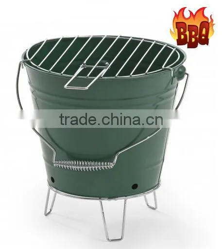 BBQ Bucket Charcoal Grill / Indoor or outdoor Charcoal bbq grill bucket