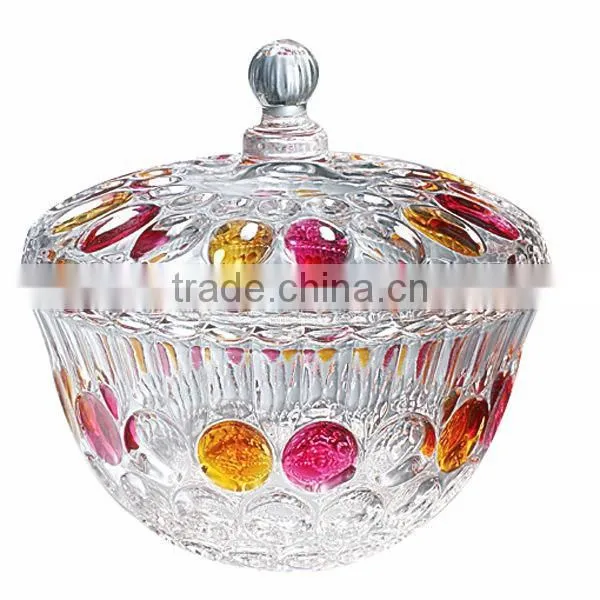 sugar bowl glass crystal glass sugar jar