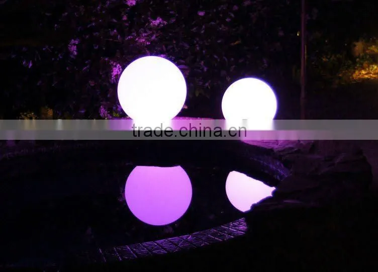 RGB rechargeable waterproof 35cm led ball with 16 colors