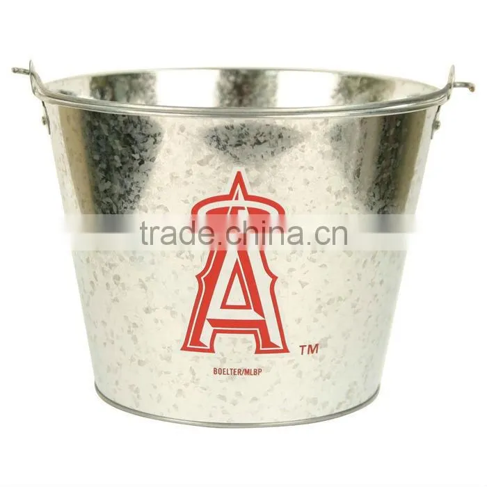 5qt capacity galvanized bucket and bottle cooler