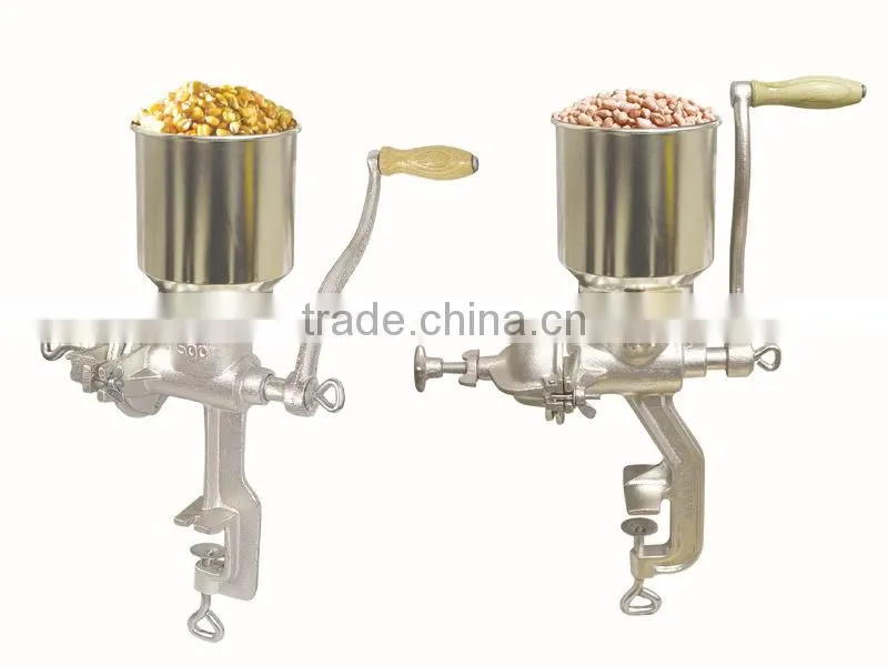 manual cast iron corn grinder with clamp / table corn grinder