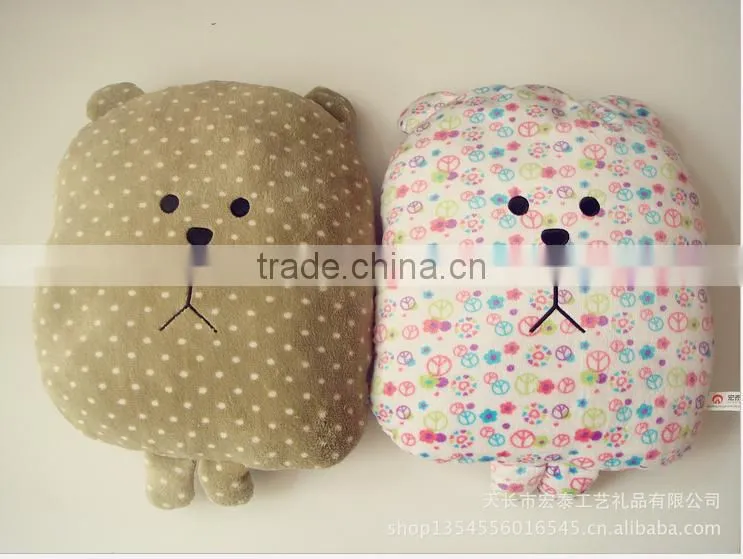 2015 good seal cute plush animal sheep shaped pillow China