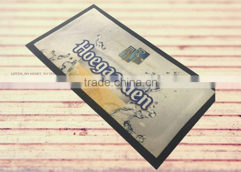custom design rubber promotion bar mat