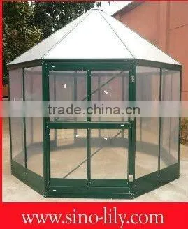octagon green house with hollow PC g1011 8x8ft