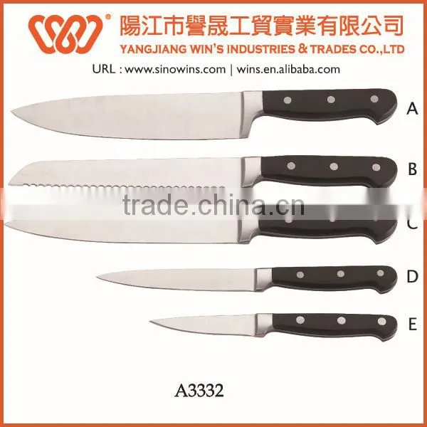 A3330 Classical Design High Quality 5pcs Stainless Steel Knife Set