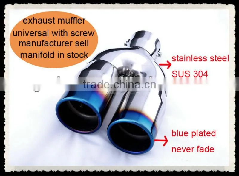 car Exhaust muffler dual tips