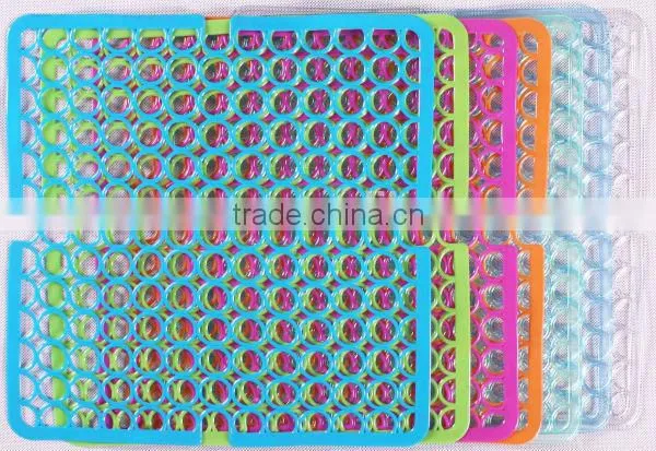 decorative Indoor water drain plastic kitchen sink mat