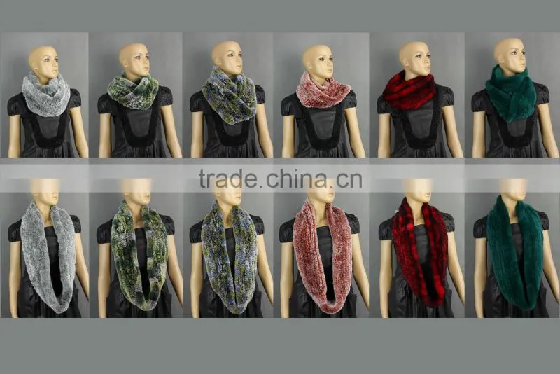 High Quality Knitted Rex-Rabbit Scarf