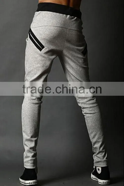 casual wholesale custom men's cotton blank Training running Track thick sweatpants Jogger Sports pants in 2015 winter/autumn