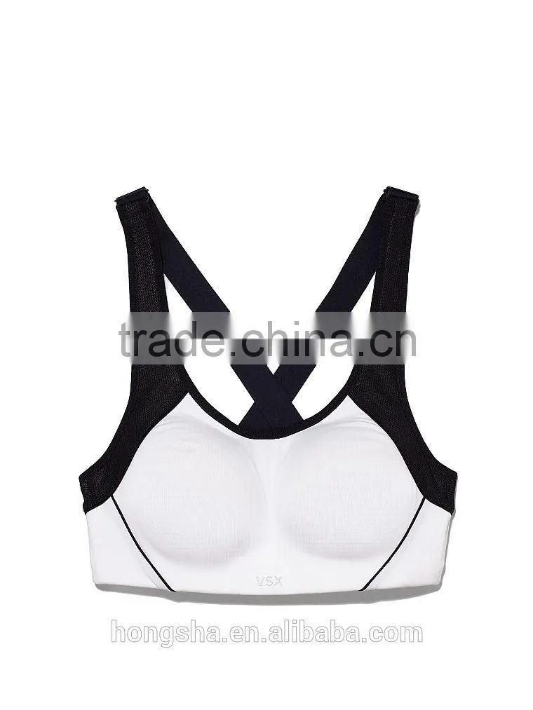 Latest Wholesale Women Fitness Sport Bra High Fashion Plain Sport Bra HSS6522