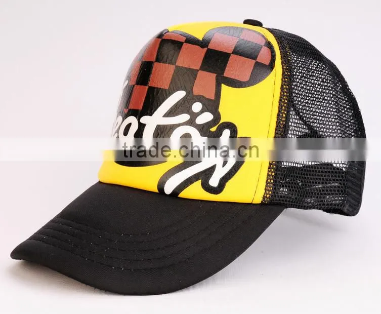 Custom made Snapback Caps Baseball Hat With Logo Embroidery leather patch