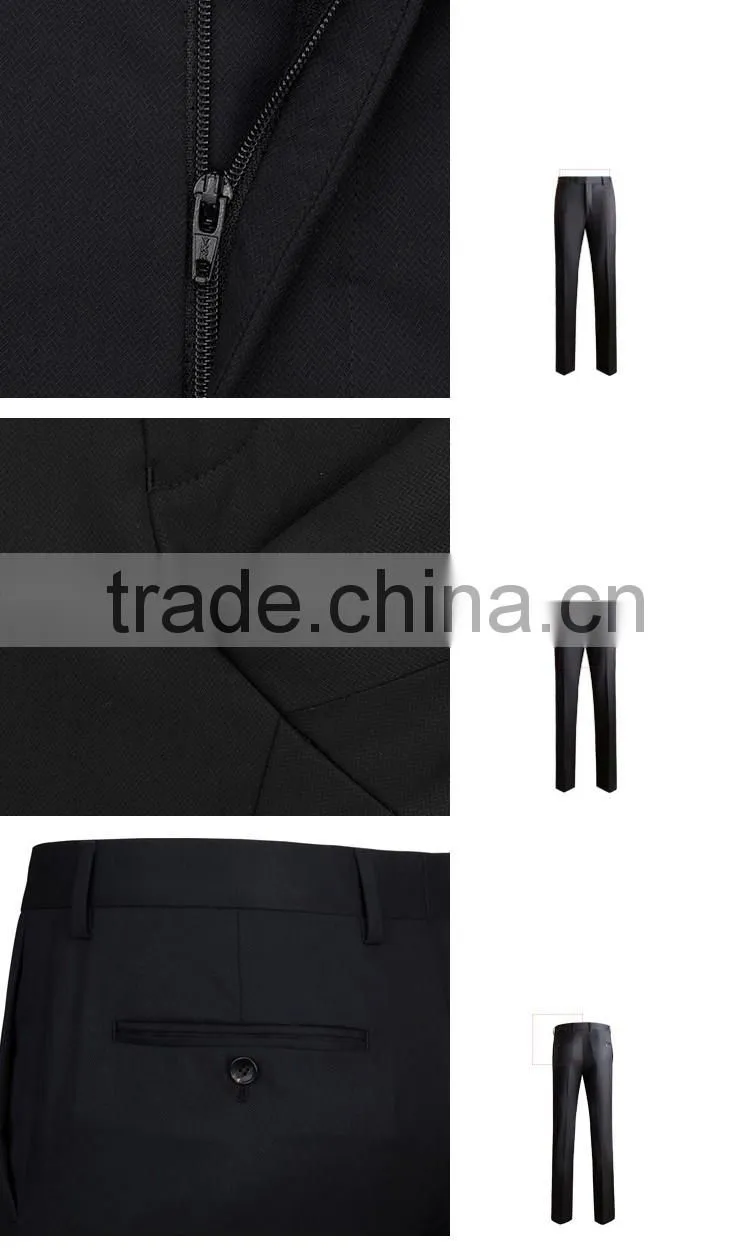 2015 classic style bulk wholesale men's wedding suits black suit & uniform for business & party