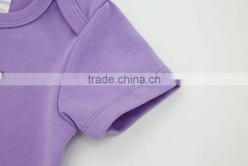 China Factory Cute Cats Design Short Sleeve 100% Cotton Baby Clothes For Newborn