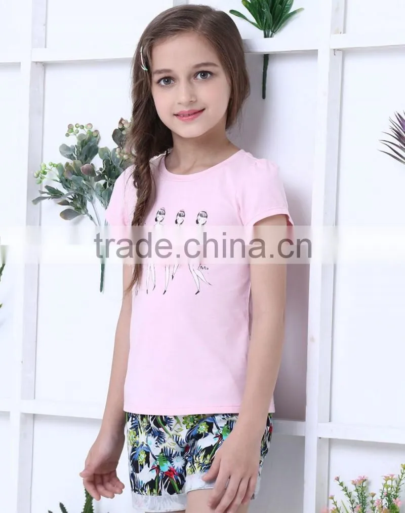 OEM service new design children T-shirt custom girl's printing T-shirt