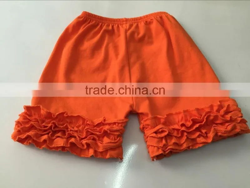Baby girls icing shorts wholesale Children's Boutique Clothing Cotton Baby Girls Ruffle Shorts