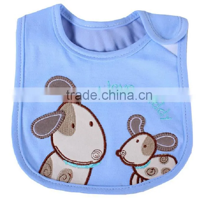 Hot sale baby bibs new designs cute cotton dental bib