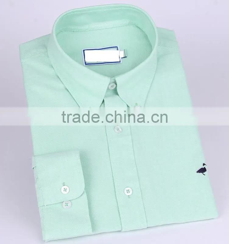 2017 new style Oxford men's long sleeve button down collar casual shirt
