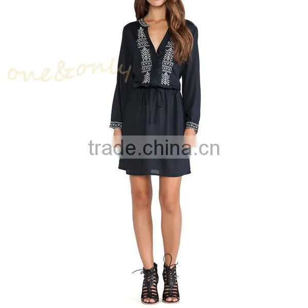 Woman embellished middle east tunic dress