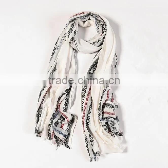 New women fashion jacquard scarf lady soft winter autumn ethnic scarves shawl