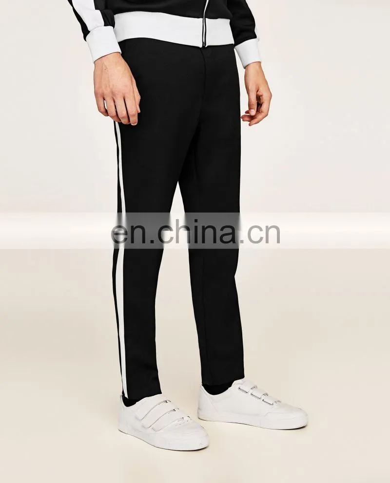 Fashion Style Wholesale Man Track Pants Trousers With Side Stripe