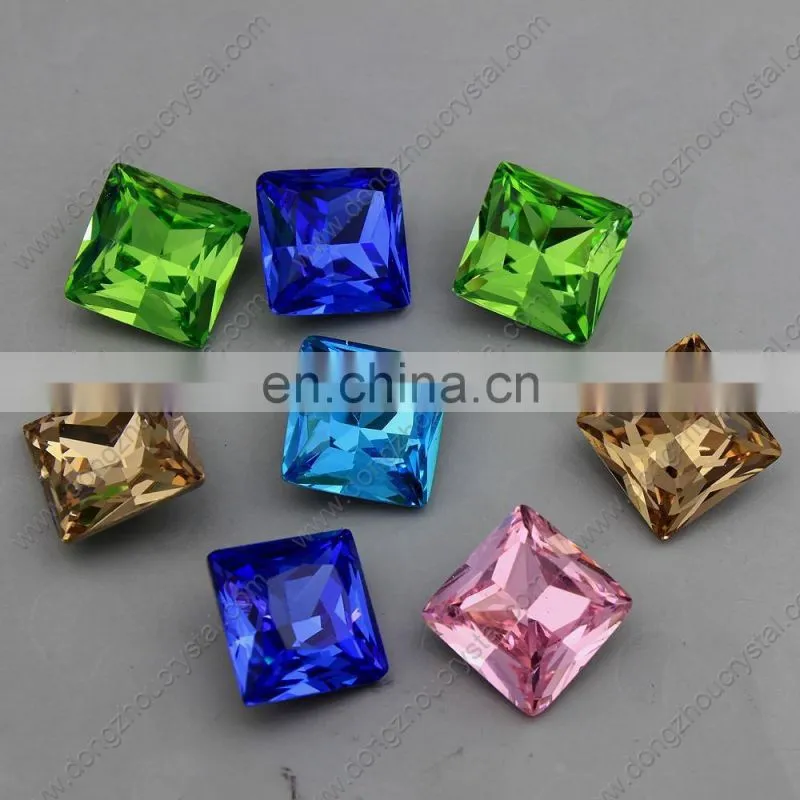 Loose Crystal square Shaped Fancy Stone 3009 Colored Fancy Stone