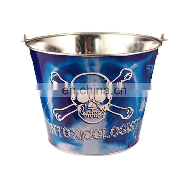 Custom aluminium metal chmpagne ice bucket with stand for parties