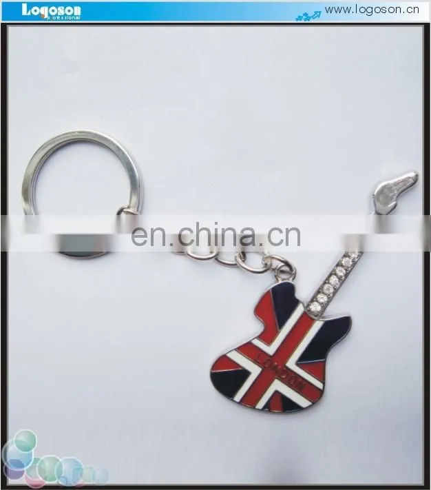 Custom keychain England guitar keychain souvenir
