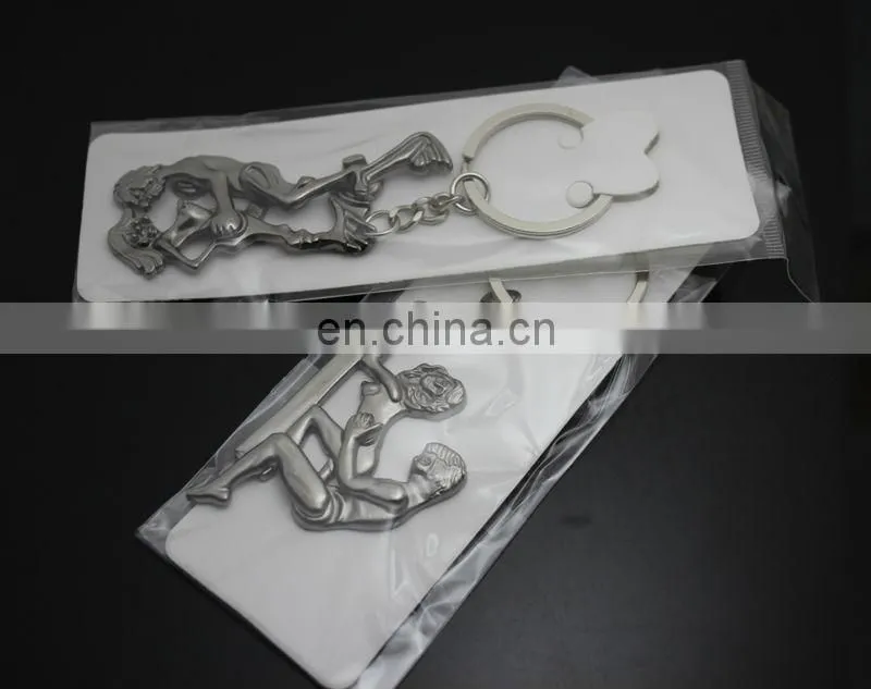 Sexy Funny Moveable Metal Toys Keychain