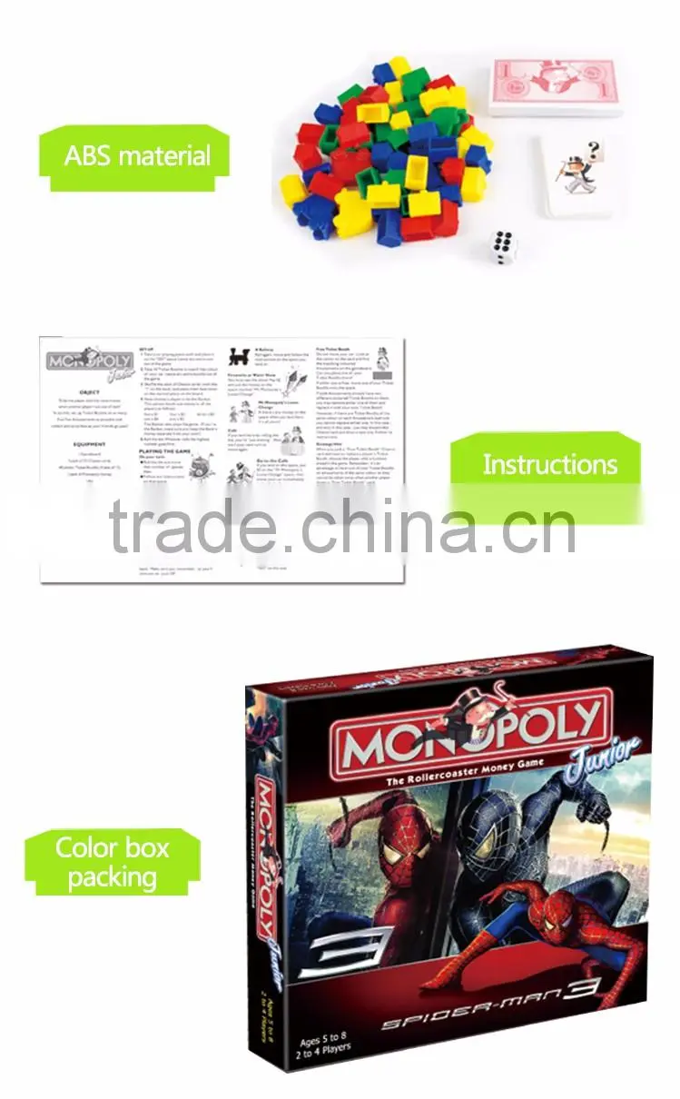 Hot selling funny board game figures for kids