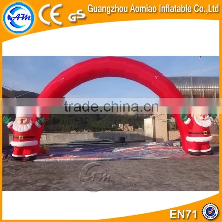 Christmas decoration arch with santa inflatable christmas arch