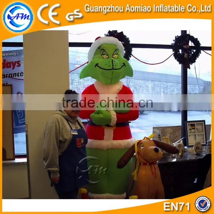 2016 Customized outdoor inflatable christmas grinch for sale