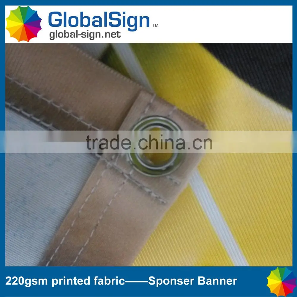 Good quality printed polyester banners for backdrops from shanghai GlobalSign