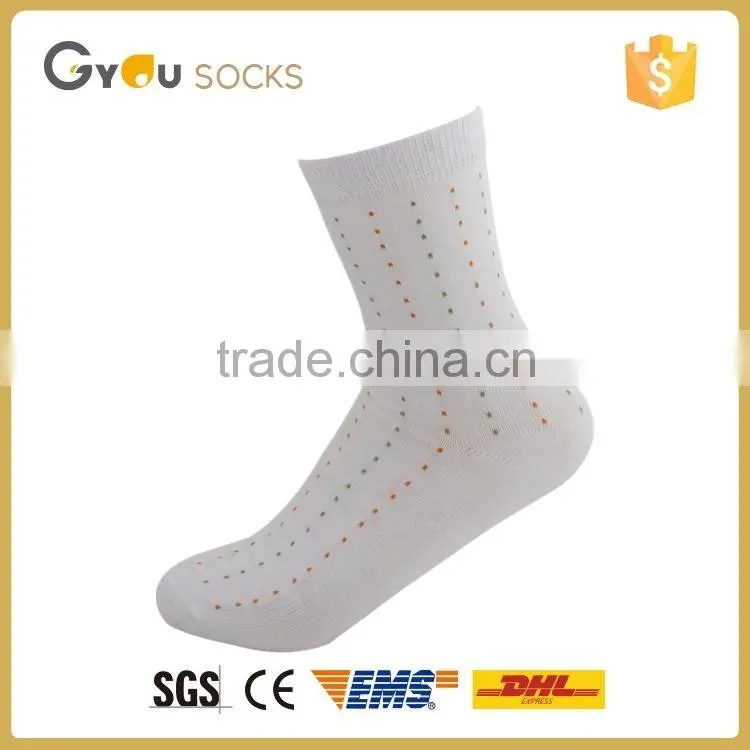 Wholesale custom Jacquard combed cotton men women tube socks