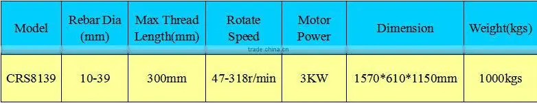 CRS8139 tangential chaser threading machine, Bolt Threading Machine