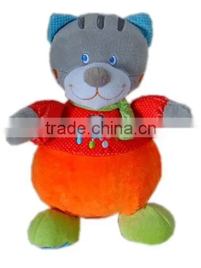 cute plush cat toy for baby