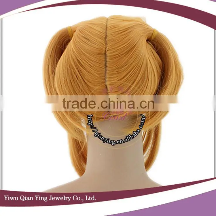 short blond synthetic cosplay boys /male wigs