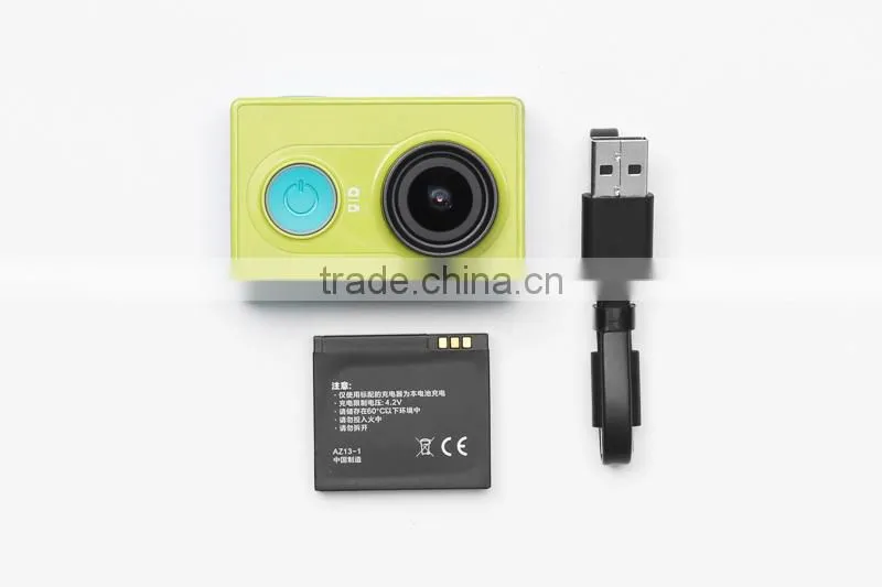 Ambarella A7LS Processor 16MP CMOS 155 Degree Wide Angle XIAOMI Yi WiFi Action Camera 60FPS@1080P 120FPS@720P With Time Lapse