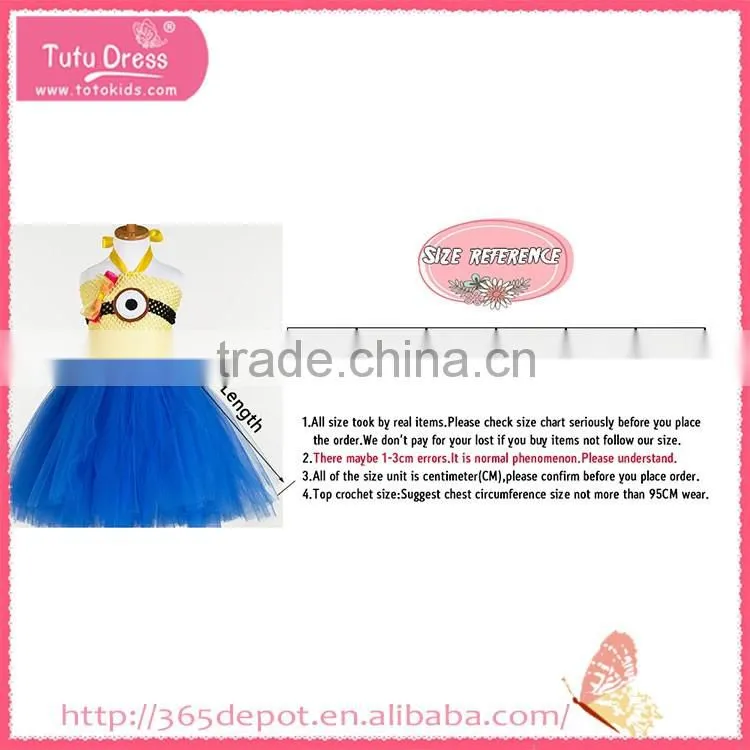 Softtextile navy blue knee high dress with smile pwttern decoration gauze dress halloween costume