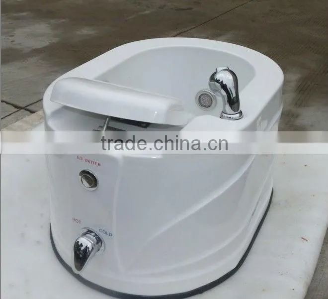 High quality acrylic solid surface art foot spa basin