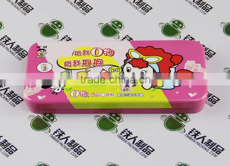 Retangle metal packaging for pencil box