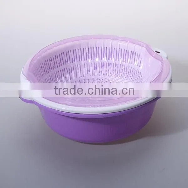 fashion plastic kitchen sieve set with lid and handle
