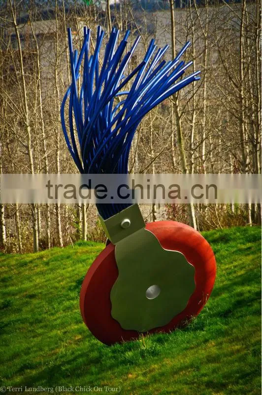 stainless steel garden abstract music sculpture
