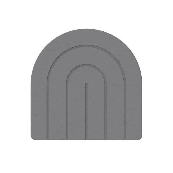 gray arch shape stone plant saucer.jpg