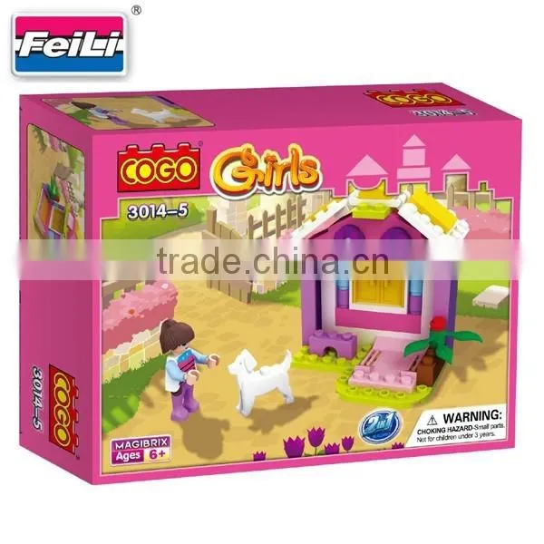 hot sell COGO bricks toys for girls 8 in 1 ABS plastic building blocks toys