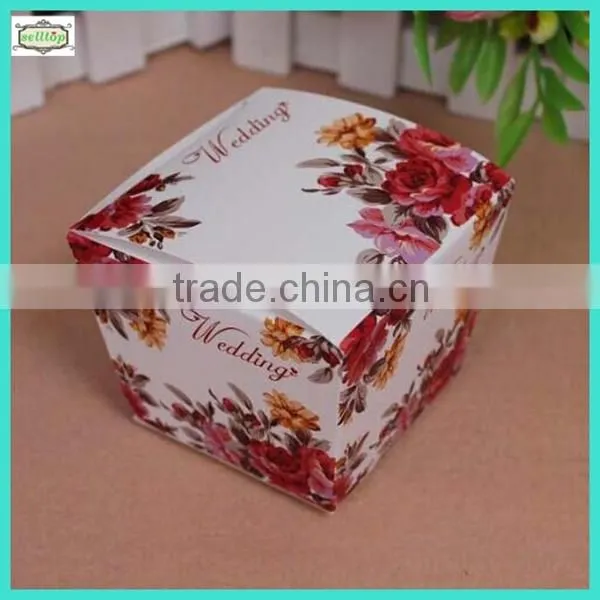 Cheaper cute 230g paper wedding chocolate packaging box