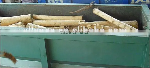 New design and competitive price double roller wood peeling machine used for remove the bark of the wood log