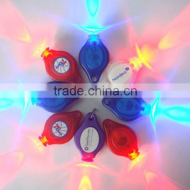 plastic battery led mini bicycle flashlight with high quality for promotion gifts